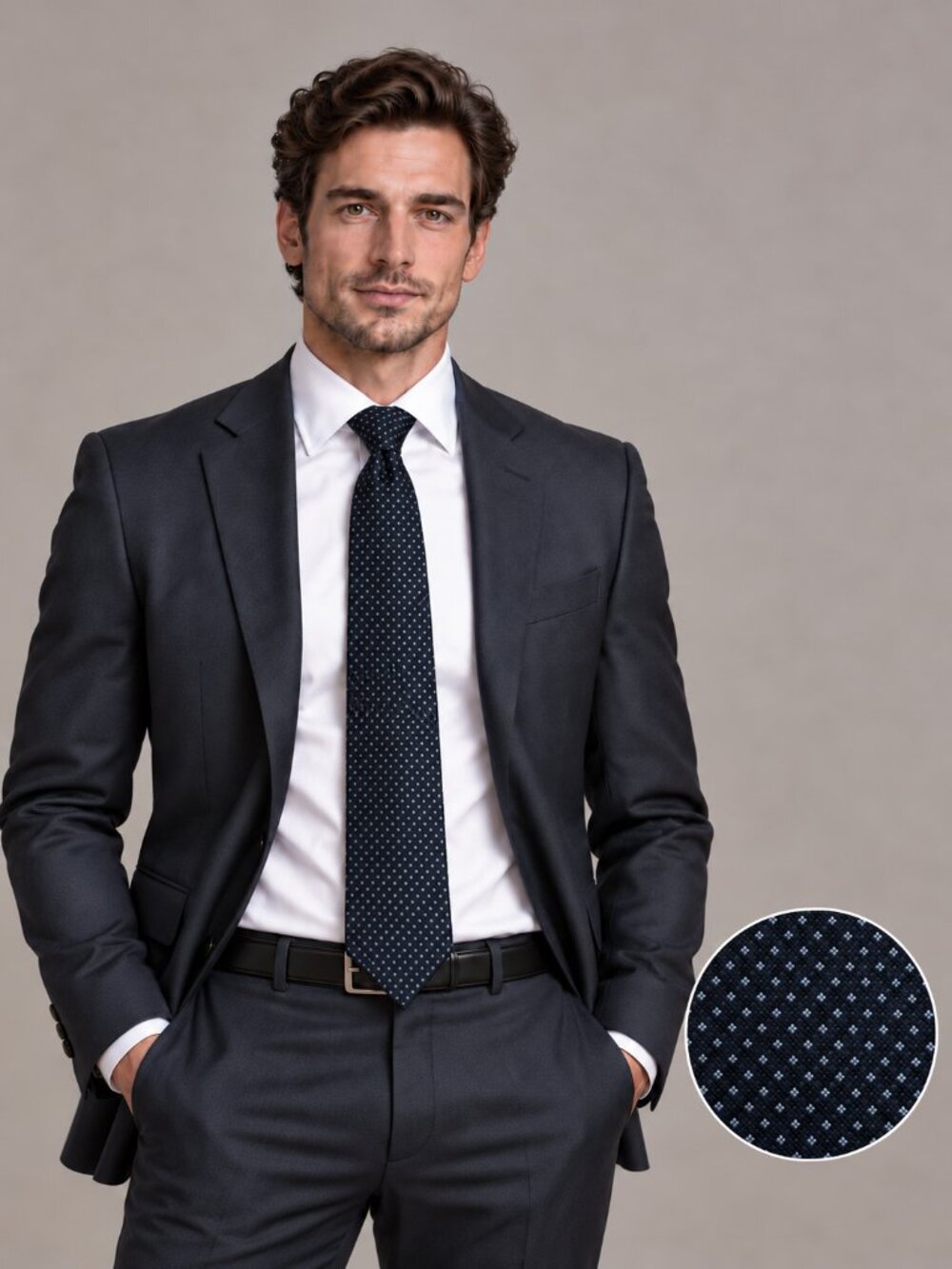 Pronto Uomo Men's Black Gray Metallic Silk Necktie Handmade Office Prep Tie NEW